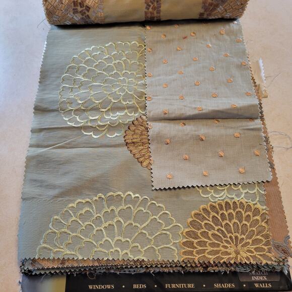 Fabric Sample Book Kasmir Fabric Prints Woven Solid by Color Quilting Blue Brown - Picture 14 of 16